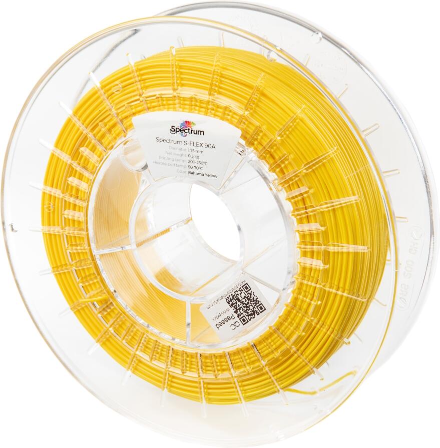 Filament Spectrum S-Flex 90A 1.75mm BAHAMA YELLOW 0.5kg