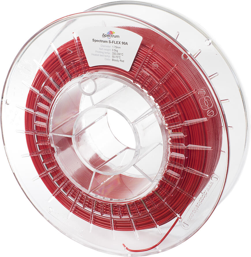 Filament Spectrum S-Flex 90A 1.75mm BLOODY RED 0.5kg