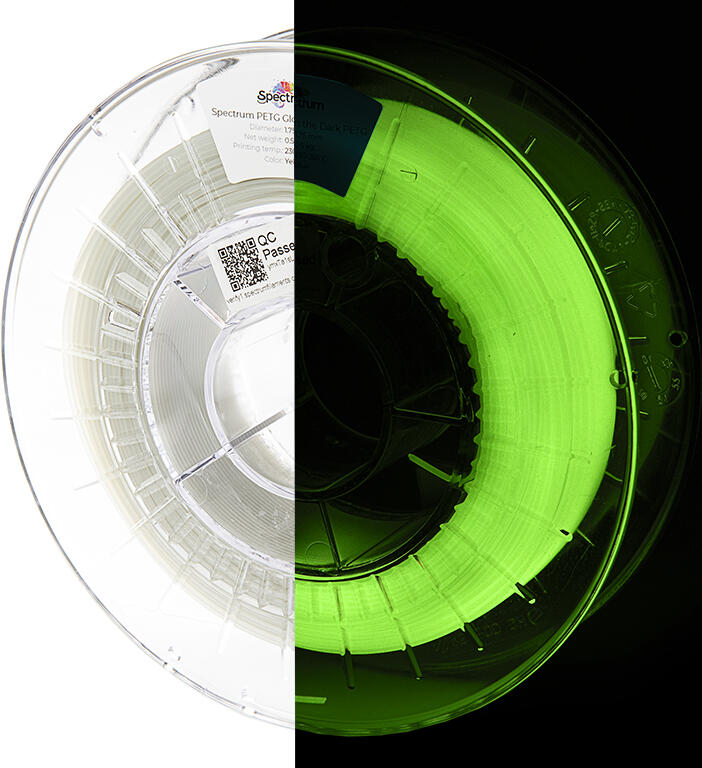 Filament Spectrum S-Flex 98A 1.75mm GLOW IN THE DARK 0.5kg