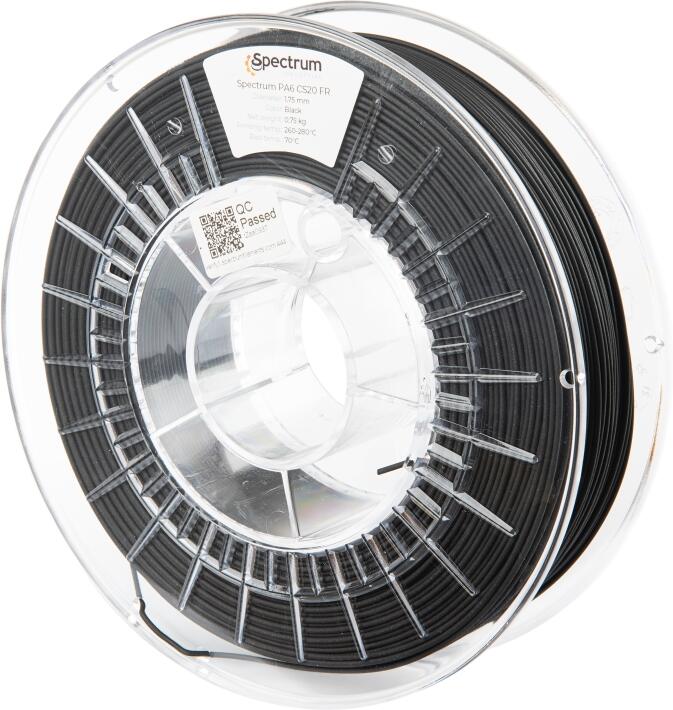 Filament Spectrum PA6 CS20 FR V0 1.75mm BK 0.75kg