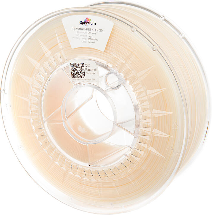 Filament Spectrum PET-G FX120 1.75mm NATURAL 1kg
