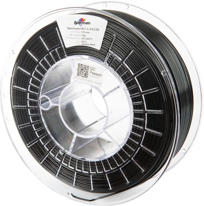 Filament Spectrum PET-G FX120 1.75mm OBSIDIAN BLACK 1kg