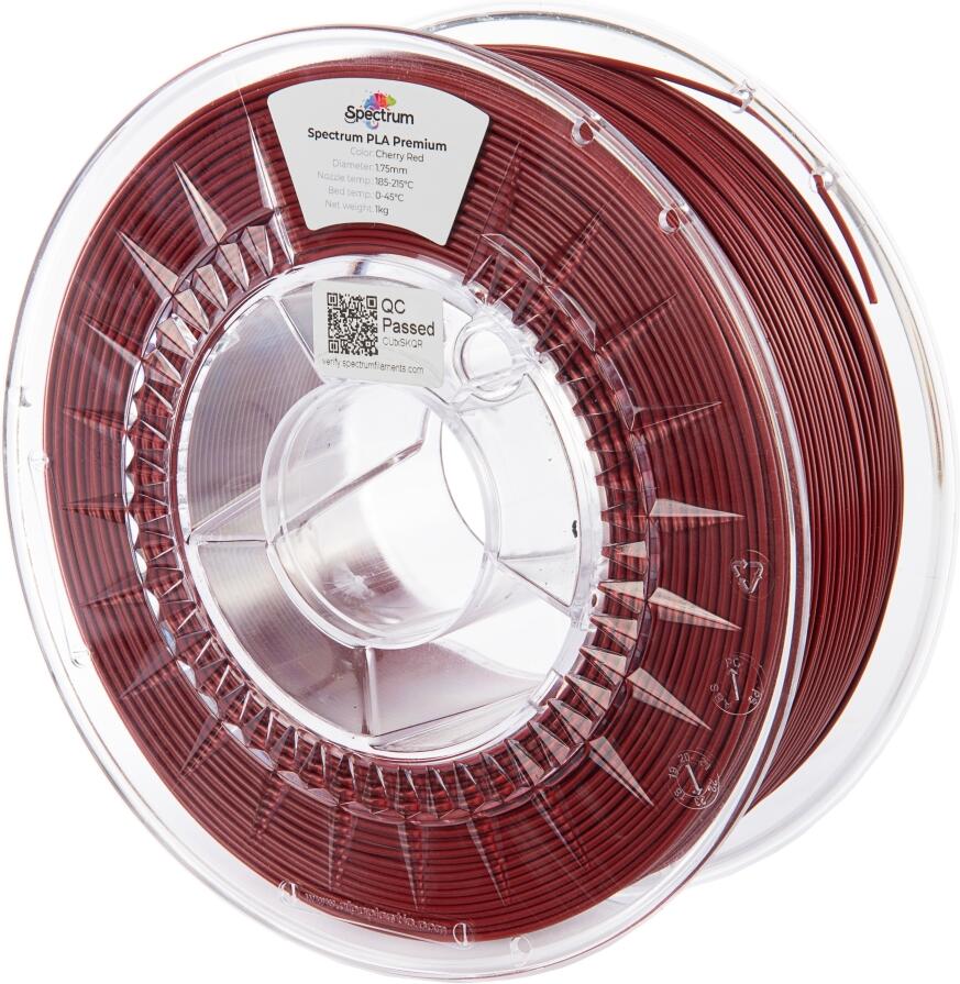 Filament Spectrum PLA Premium 1.75mm CHERRY RED 1kg