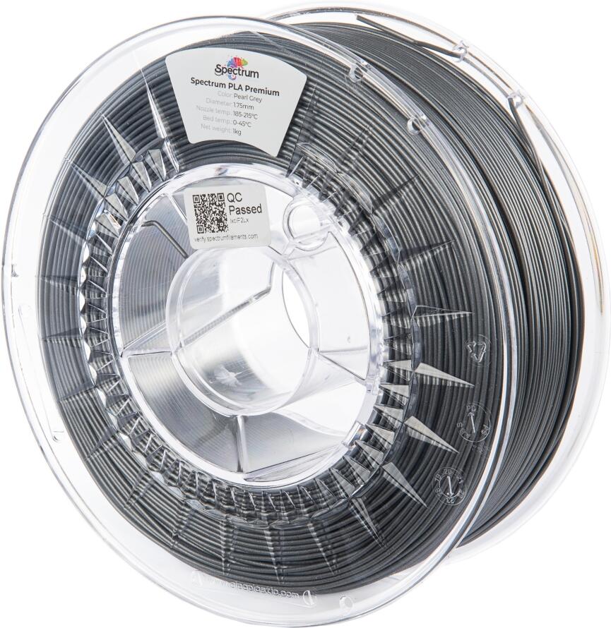 Filament Spectrum PLA Premium 1.75mm PEARL GREY 1kg