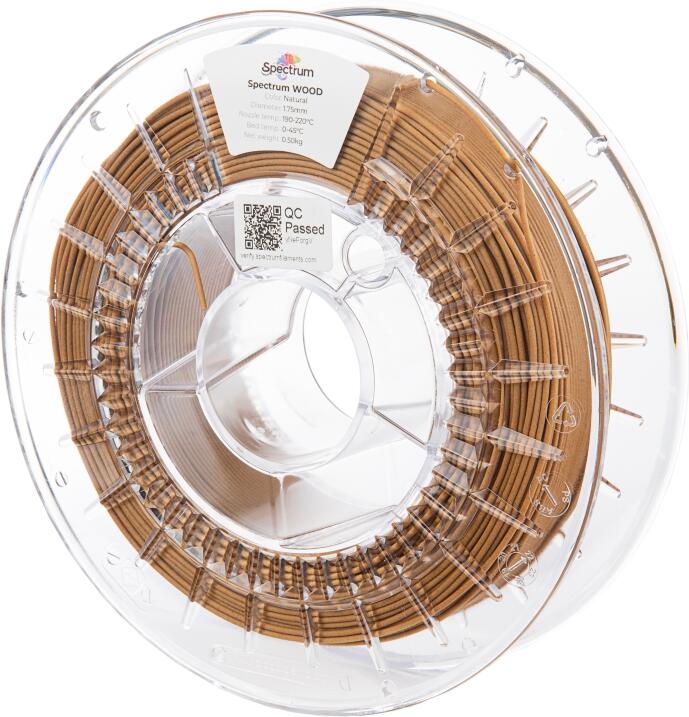 Filament Spectrum WOOD 1.75mm NATURAL 0.5kg