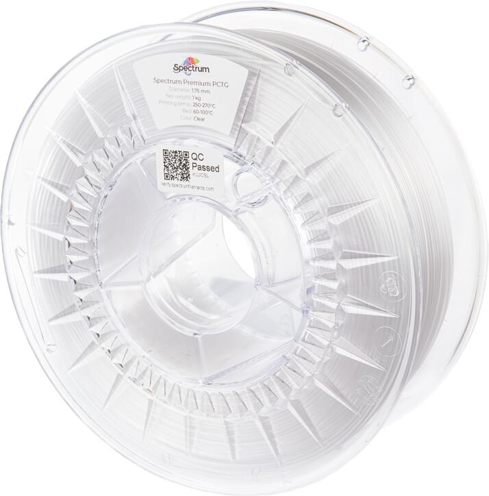 Filament Spectrum PCTG Premium 1.75mm CLEAR 1kg