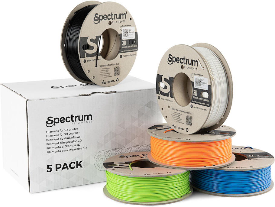 Filament Spectrum 5PACK PLA Premium 1.75mm (5x 0.25kg)
