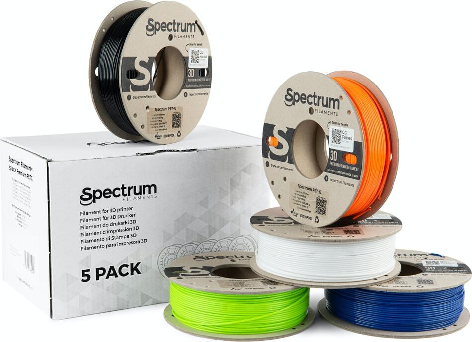 Filament Spectrum 5PACK PET-G Premium 1.75mm (5x 0.25kg)