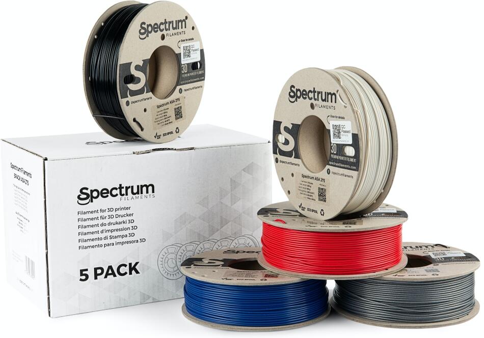 Filament Spectrum 5PACK ASA 275 1.75mm (5x 0.25kg)