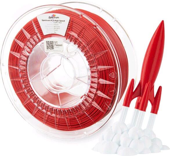 Filament Spectrum PLA High Speed 1.75mm TRAFFIC RED 1kg