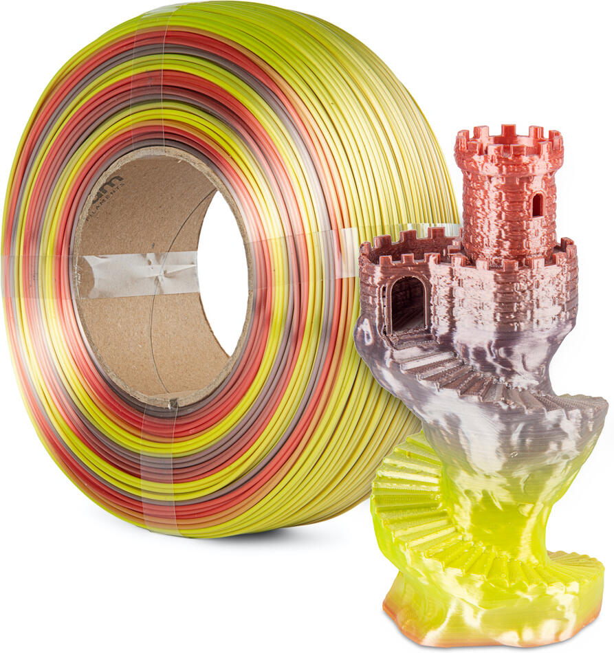 Filament Spectrum ReFill PLA SILK Rainbow 1.75mm EARTH BLEND 1kg