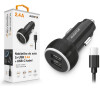 Nabíječka do auta ALIGATOR s USB-C kabelem a 2xUSB výstupem 2.4A, černá