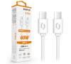 Blackview Datový kabel ALIGATOR POWER 65W, USB-C/USB-C 3A, 2,5m bílý