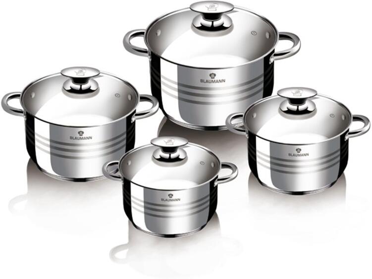 BLAUMANN Sada nádobí nerez 8 ks Gourmet Line BL-3861