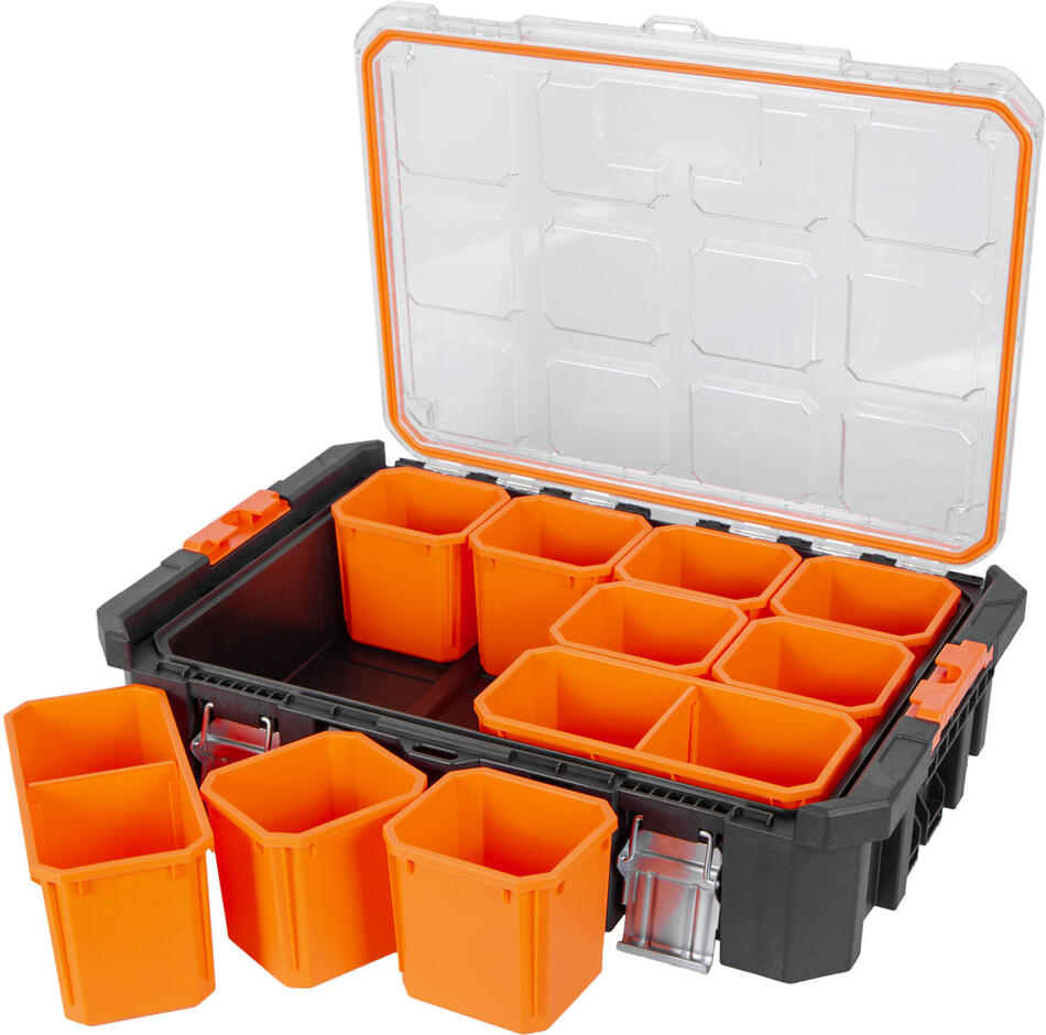 Organizér na šroubky a drobný materiál, 12 přihrádek - TC320369 Tactix