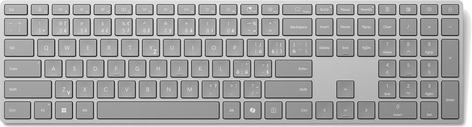 Microsoft Surface Keyboard (2. edice)/Bezdrátové Bluetooth / CZ / SK / Šedá (EP2-04196)