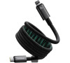 Magnetický kabel Baseus Tungsten USB-C/Lightning 1m 20W černý