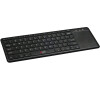 C-TECH klávesnice WLTK-01, bezdrátová s touchpadem, černá, USB