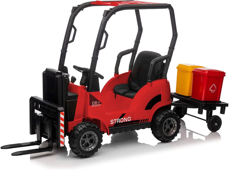 Dětský elektrický vysokozdvižný vozík Eljet červená, Li-Ion