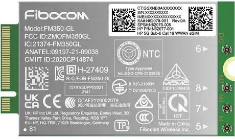 HP 5G NR/4G WWAN (AM5R4AA)