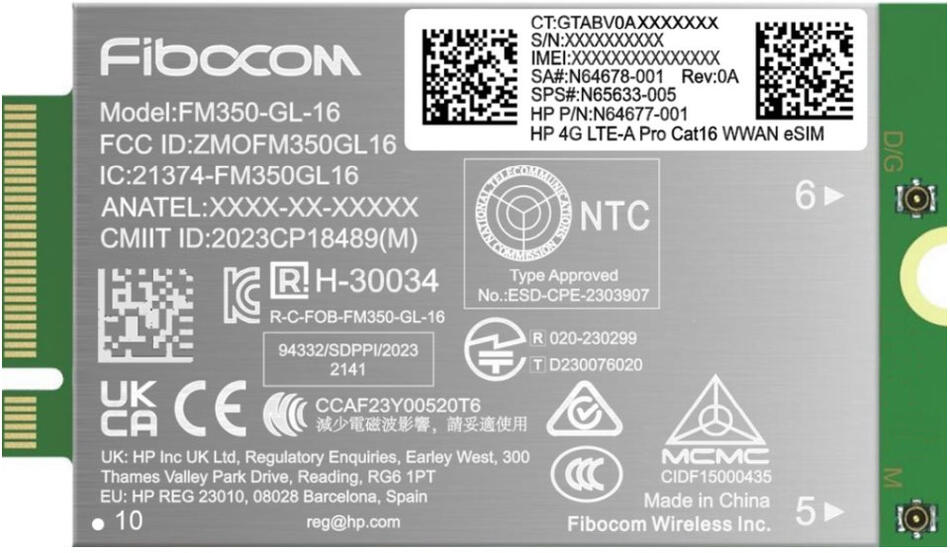 HP 4G LTE-AP WWAN (AM5R3AA)
