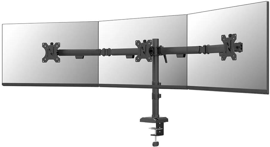 Neomounts NERO Triple Flat Screen Desk Mount 10-27 "(phone holder+Quick-fix clamp/grommet) (DS60-600BL3)