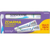 Sensodyne zubn pasta Extra Whitening 2x75 ml + zubn kartek, 150 ml