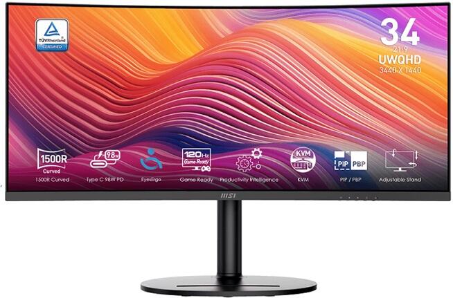 MSI Modern / MD342CQP / 34" / VA / wQHD / 120Hz / 1ms / Černá / 3R (Modern MD342CQP)