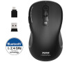 PORT CONNECT ESSENTIAL, bezdrátová dobíjecí myš, Bluetooth i Wireless, černá (910010)