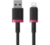Kabel Baseus Dura USB/Lightning 2m 2.4A červeno černý