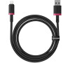 Kabel Baseus Dura USB/Lightning 1m 2.4A červeno černý