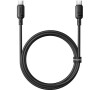 Kabel Baseus Silky USB-C/USB-C 1m 100W černý