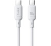 Kabel Baseus Silky USB-C/USB-C 1m 100W bílý