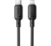 Kabel Baseus Silky USB-C/Lightning 1m 20W černý