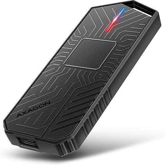 Axagon EEM2-GAM, USB-C 10Gbps - NVMe & SATA SSD GAME M.2 box, bezšroubkový