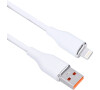 Lightning kabel Solight USB 2.0 A konektor 0,5m, bílý