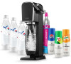 SET Vrobnk sody SodaStream Art Black + Lhev SodaStream FUSE 3 x 1l pepsi,love, bl + Sirup Sodastream Pepsi 440 ml + 7UP 440 ml + Mirinda 440 ml