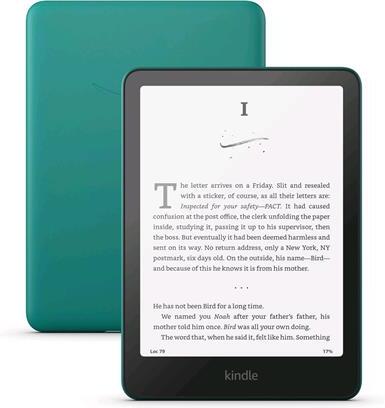 E-book AMAZON Kindle Paperwhite 2024 (16 GB), jade, s reklamou