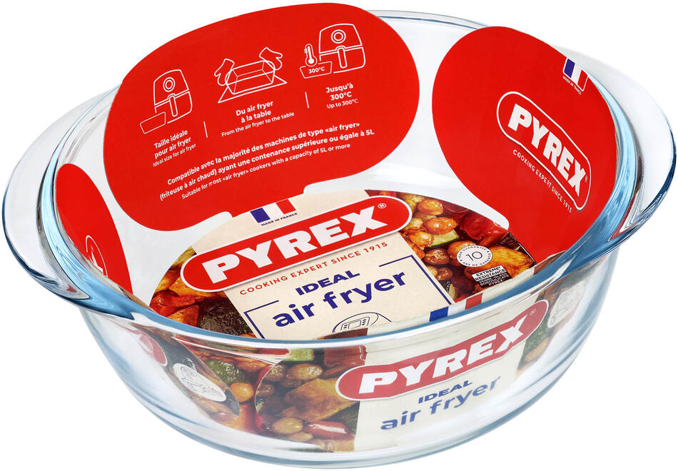 Skleněná mísa do horkovzdušné trouby Pyrex 20cm/1l., borosilikát