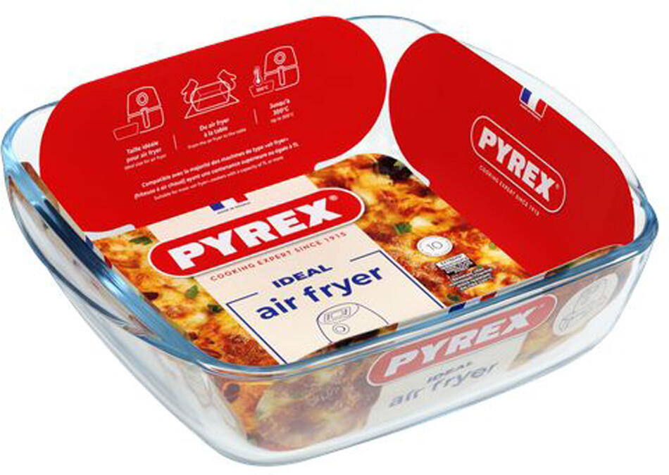 Skleněná mísa do horkovzdušné trouby Pyrex 25x22cm/2,2l., borosilikát