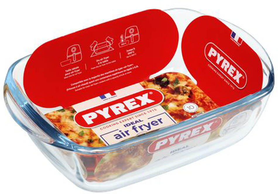 Skleněná mísa do horkovzdušné trouby Pyrex 23x15cm/1,2l., borosilikát