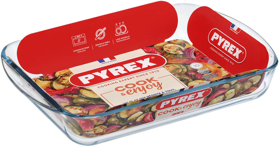 Skleněný pekáč s uchy Pyrex 35x23cm/2,7l., borosilikát