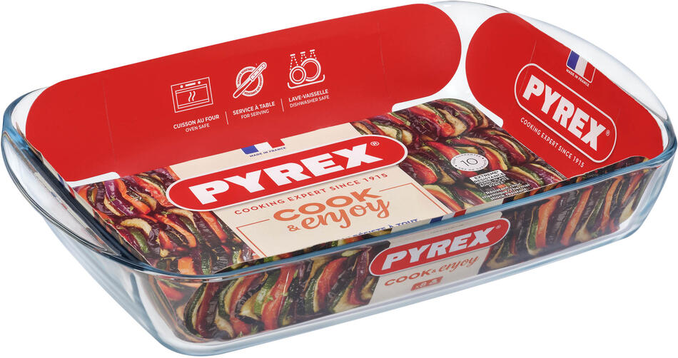 Skleněný pekáč Pyrex 40x27cm/4,9l., borosilikát