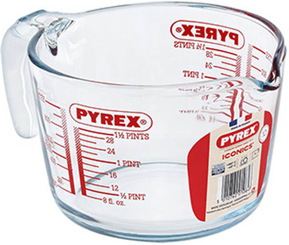 Skleněná odměrka s nálevkou Pyrex 1000ml