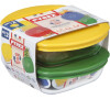 SADA ČTVERCOVÝCH DÓZ Pyrex 2KS, 0,3L, SKLO