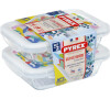 SADA OBDÉLNÍKOVÝCH DÓZ Pyrex 2X0,8L, SKLO