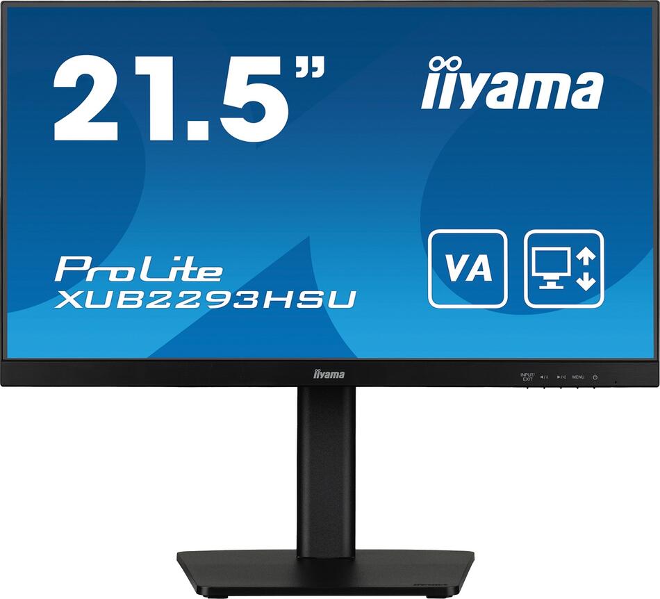 IIYAMA ProLite / XUB2293HSU-B7 / 21,5" / IPS / FHD / 100Hz / 1ms / Black / 3R