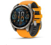 Garmin - fenix 8 Solar Sapphire - 51 mm - Titanium with Amp Yellow / Graphite Silicone Band, EU (010-02907-21)