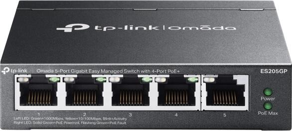 TP-Link ES205GP 5xGb (4POE+) 65W Easy managed Switch