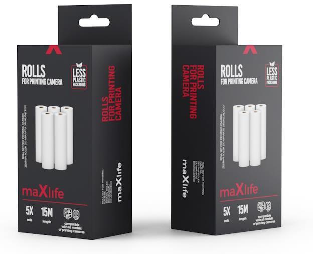 Sada náhradních rolí do termotiskáren (5ks) Maxlife
